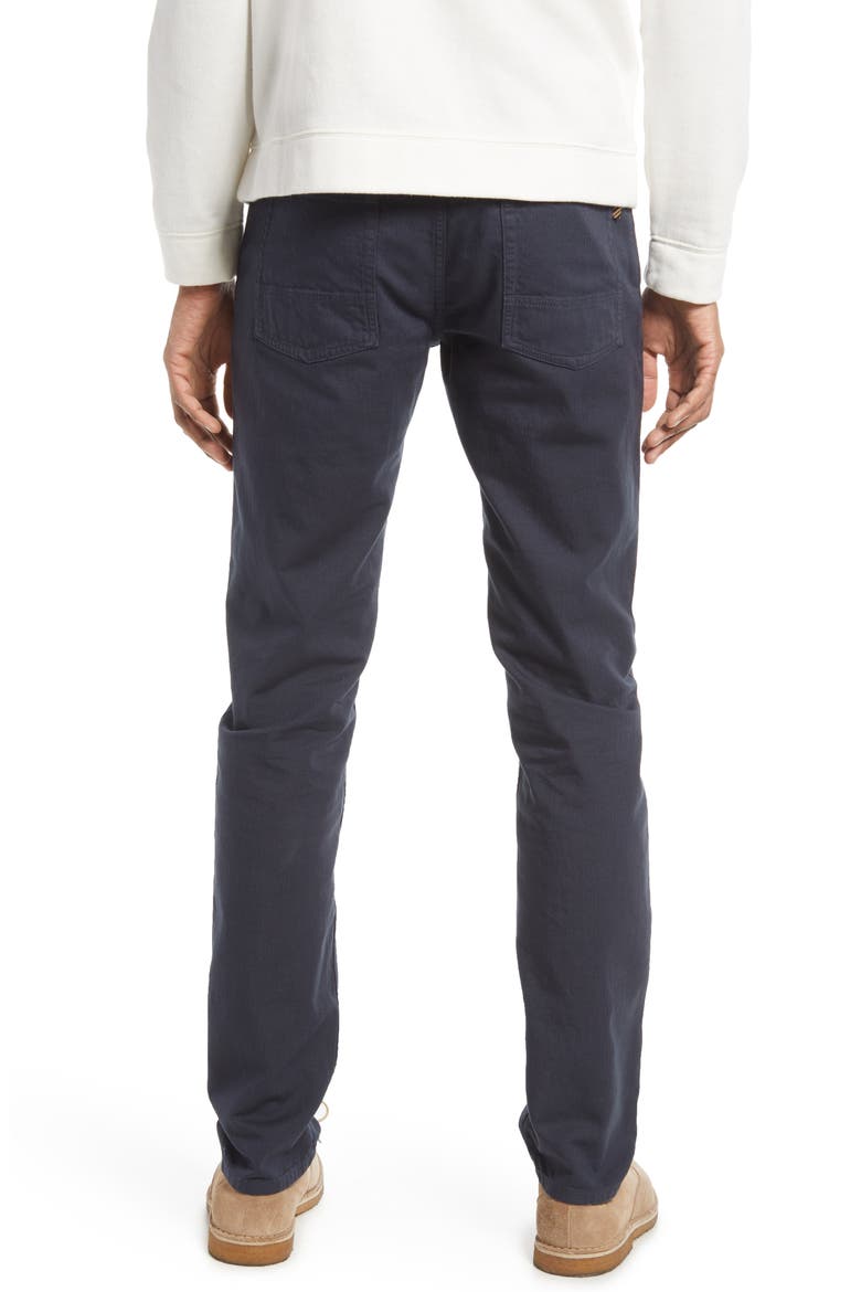 Cotton & Linen Blend Pants, Alternate, color, CARBON BLUE