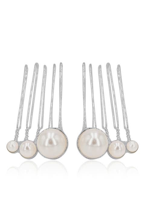 Feya Set of 2 Imitation Pearl Hair Combs