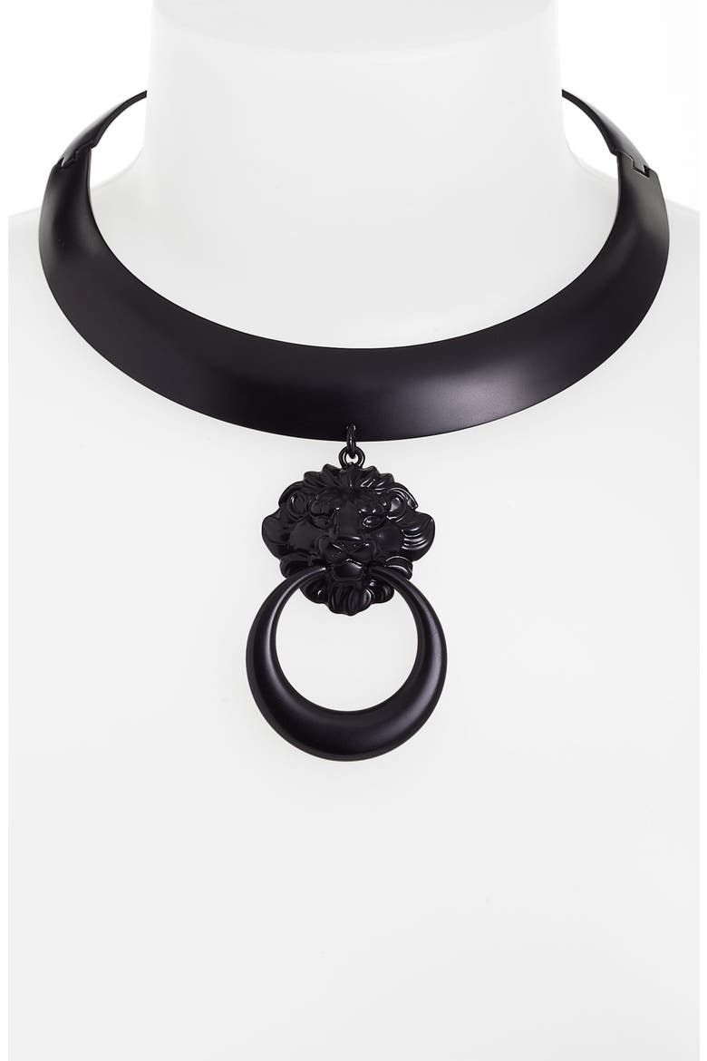 Anne Klein Choker Necklace, Main, color, BLACK