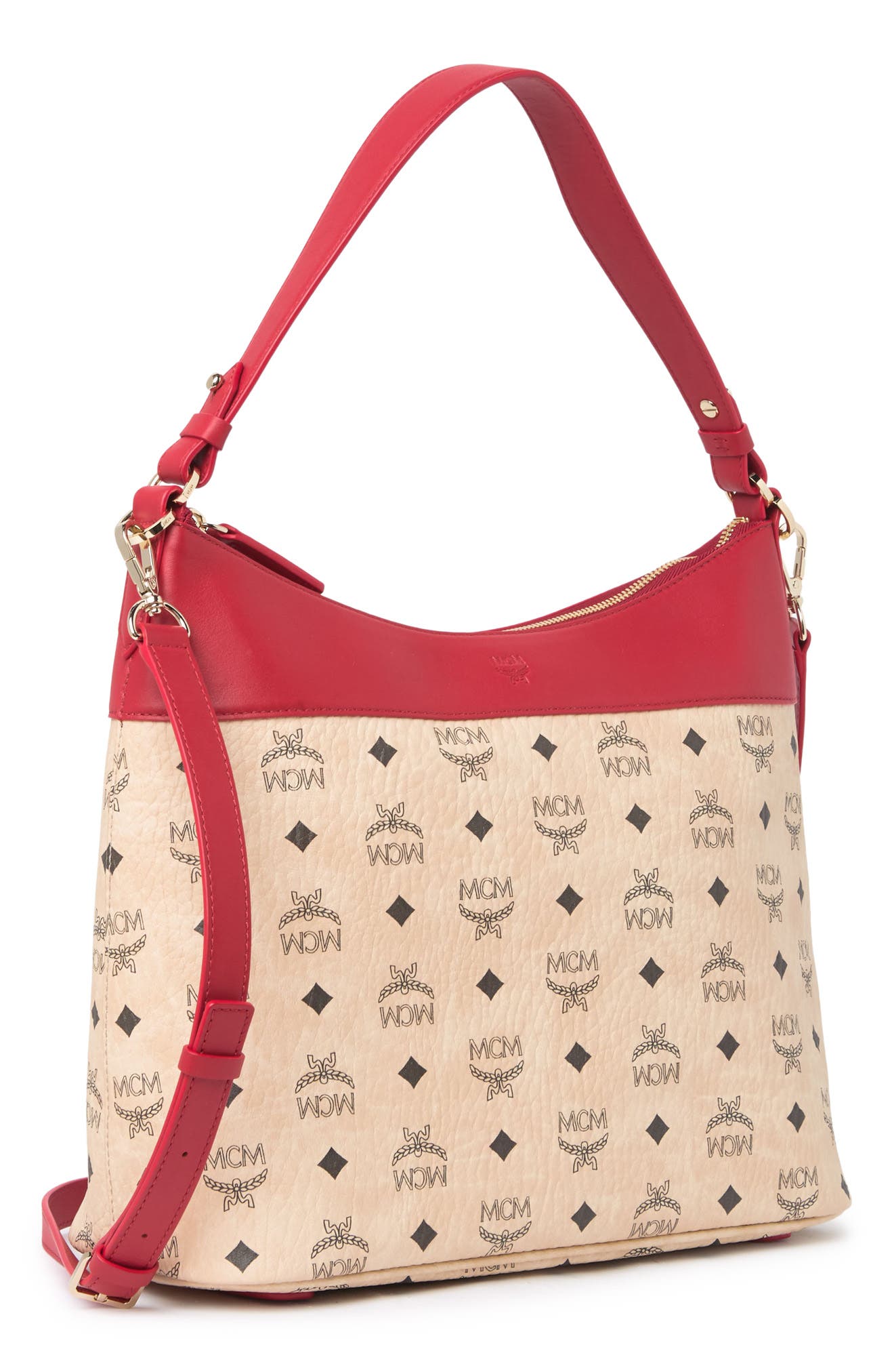 MCM Medium Hobo Bag, Alternate, color, 