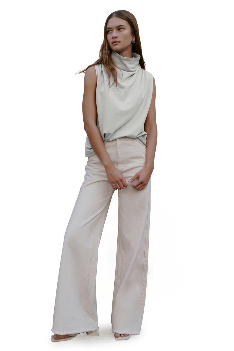 Finch Cowl Neck Top, Alternate, color, MIST