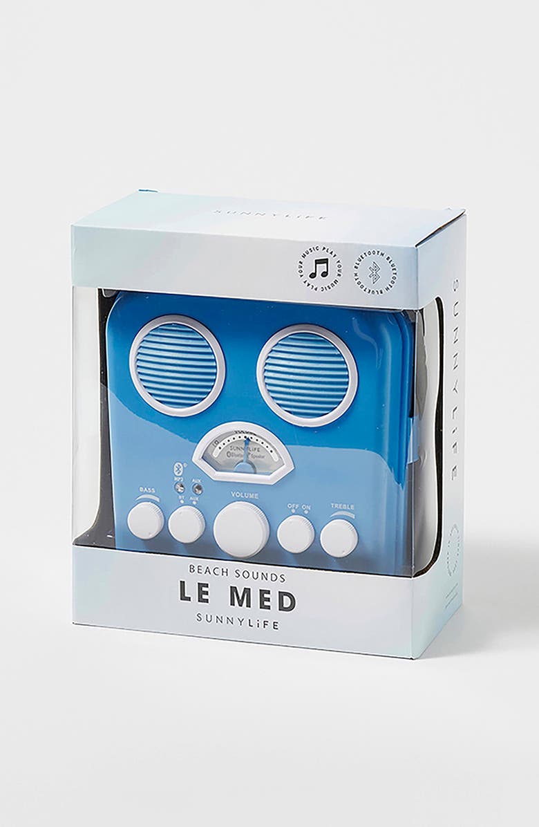 Sunnylife Medium Beach Sounds Bluetooth<sup>®</sup> Travel Speaker, Alternate, color,