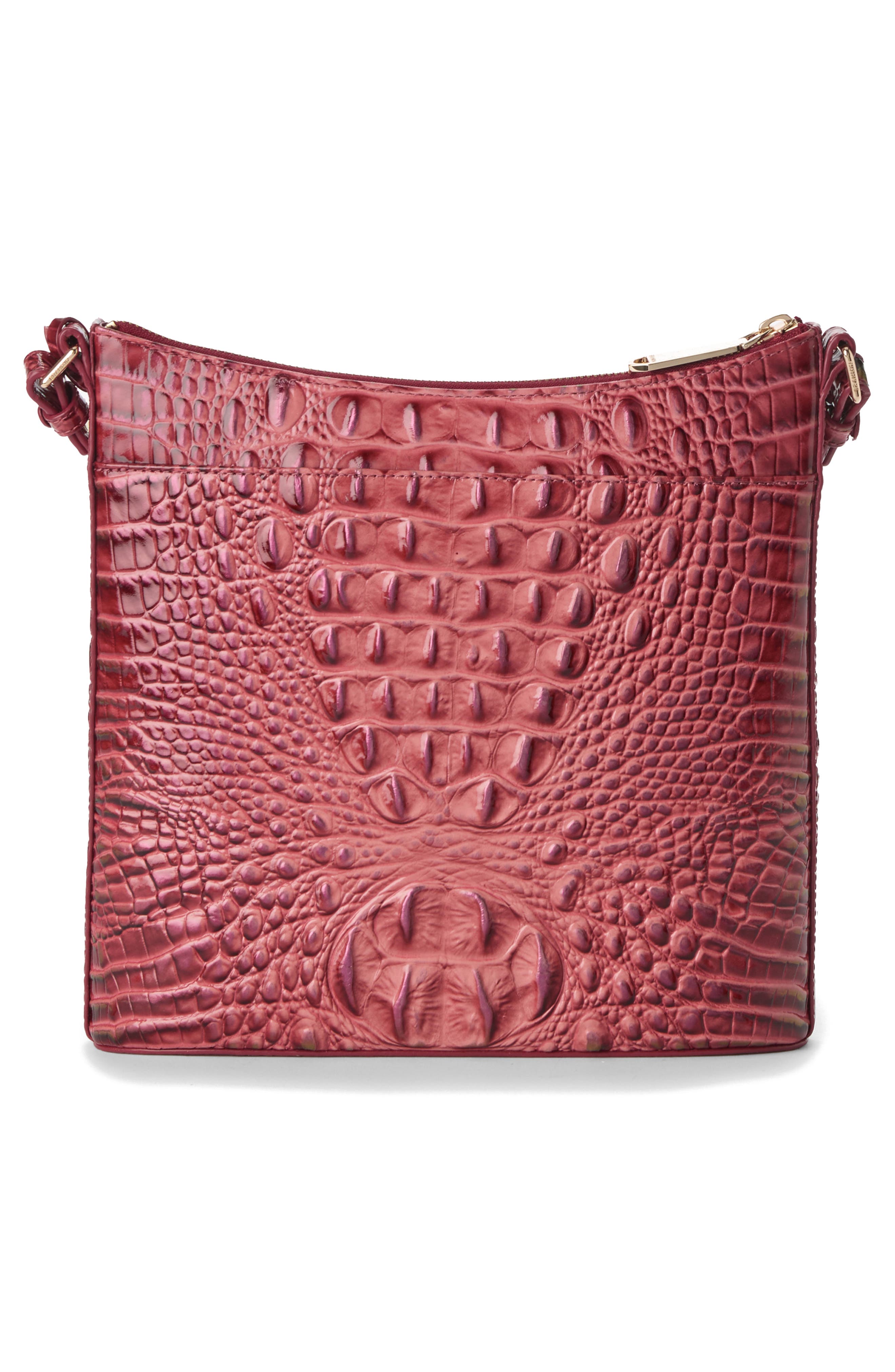 Brahmin Katie Croc Embossed Leather Crossbody Bag, Alternate, color, Coquette Ombre Melbourne