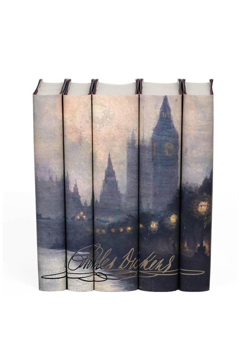 Charles Dickens Book Set, Main, color, Cool Neutral