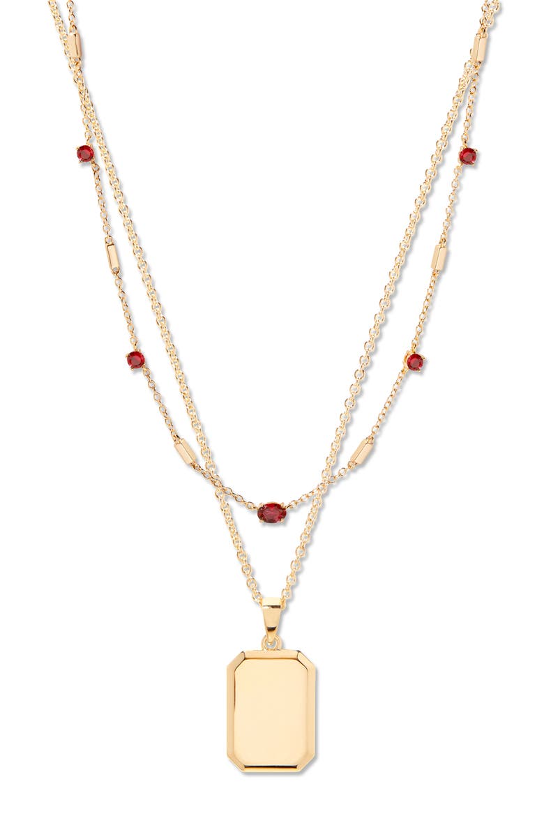 Willow Birthstone Layering Set, Main, color, GOLD JANUARY