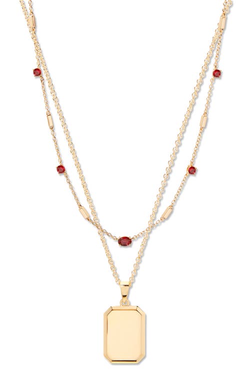 Brook & York Brook And York Willow Birthstone Layering Set In Gold January