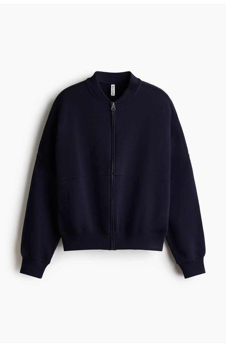 H&M Bomber Jacket, Main, color, Navy Blue