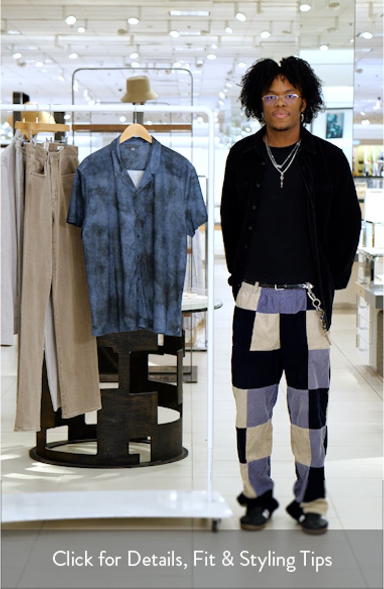 Agosta Burnout Effect Linen Camp Shirt, sales video thumbnail