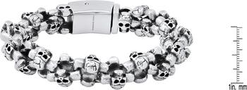 Stainless Steel Skull Chain Bracelet