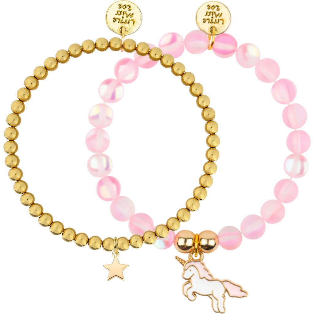 Little Miss Zoe Unicorn Confetti Bracelet Duo