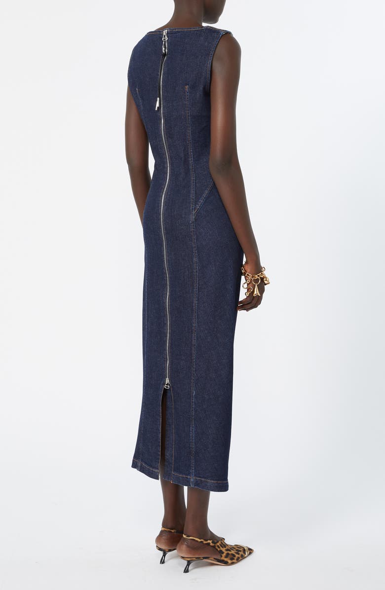 SPORTMAX Stretch Denim Sheath Dress, Alternate, color, Midnight Blue