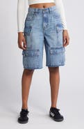 HIDDEN JEANS Baggy Denim Cargo Shorts
