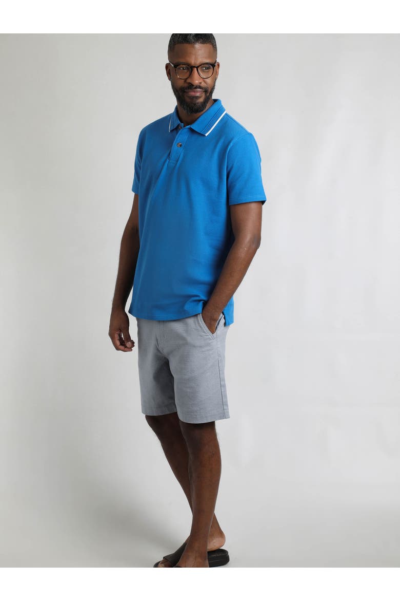 Powell Textured Polo Shirt, Alternate, color, Blue Sapphire