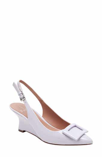 Linea Paolo Vista Slingback Pointed Toe Wedge Pump