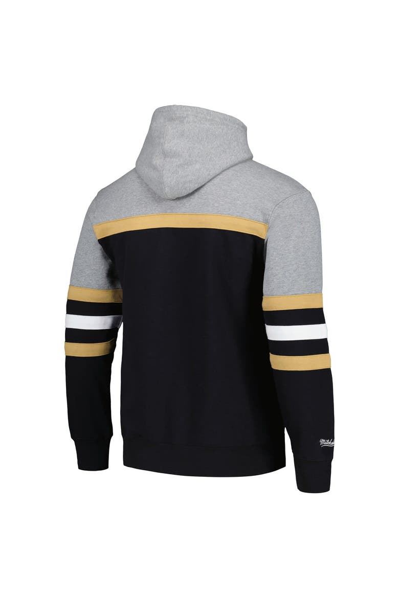 Men's Mitchell & Ness Black/Gray Vegas Golden Knights Head Coach Pullover Hoodie, Alternate, color, Black