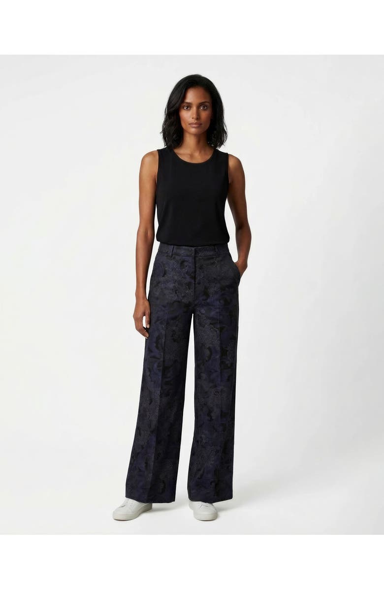 Lords of Harlech Paisley Explosion Womens Wide-leg Pant, Main, color, Paisley Explosion Black