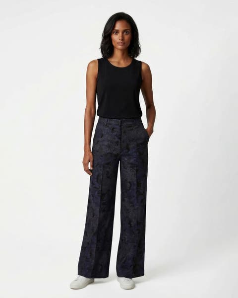 Paisley Explosion Womens Wide-leg Pant