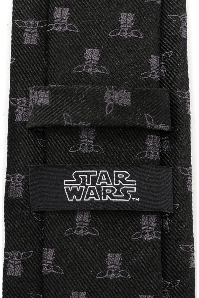 Star Wars™ The Child Silk Tie, Alternate, color, BLACK