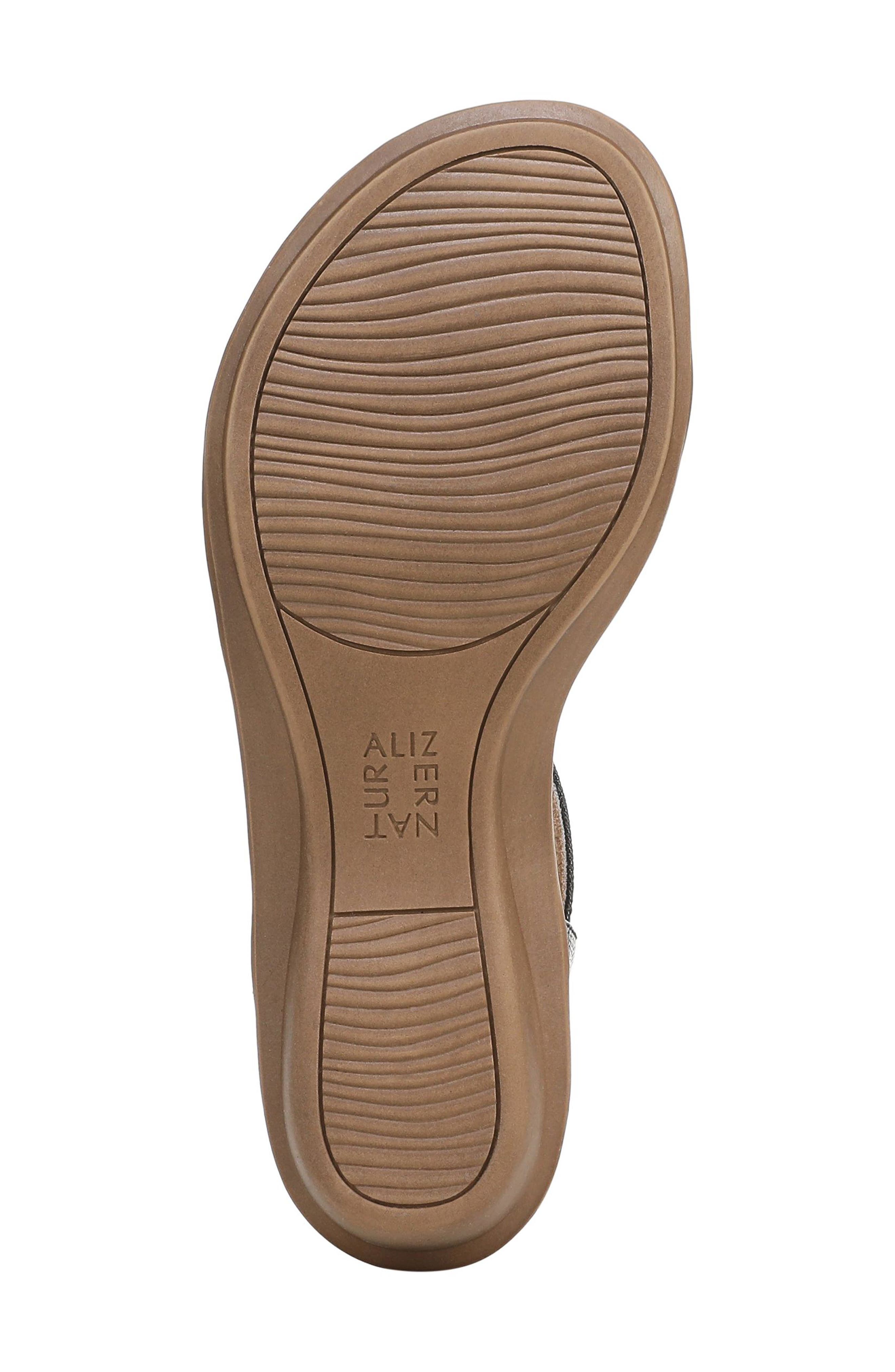 Naturalizer Sofia Sandal, Alternate, color, Black Pebbled Faux Leather