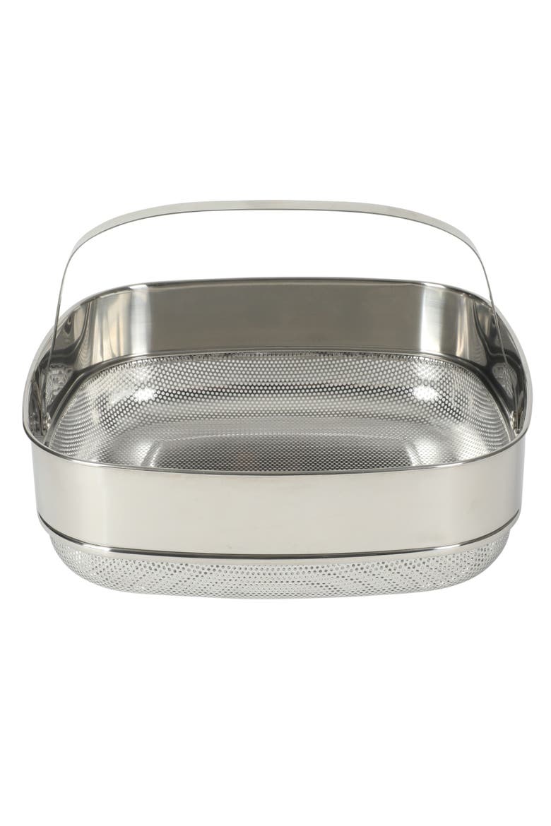 Northvale Ceramic Nonstick Cast Aluminum Sauté Pan with Steamer Basket and Lid, Alternate, color, Matte Sage