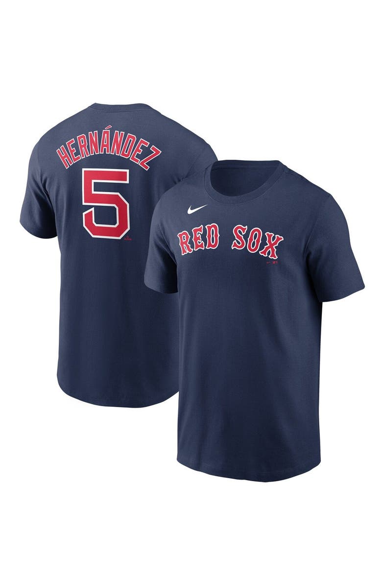 Nike Men's Nike Enrique Hernandez Navy Boston Red Sox Name & Number T-Shirt, Main, color, 