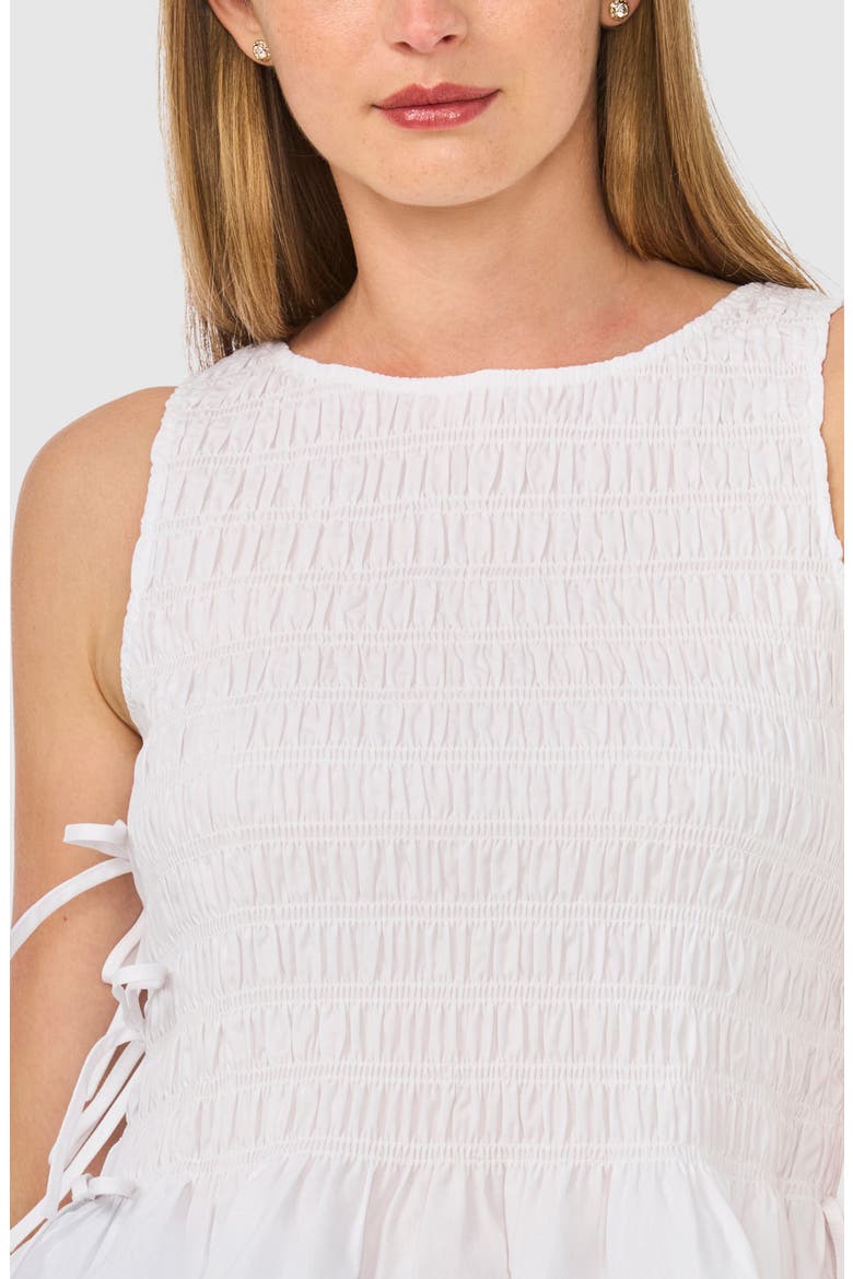 Woven Puckered Tank, Alternate, color, ULTRA WHITE