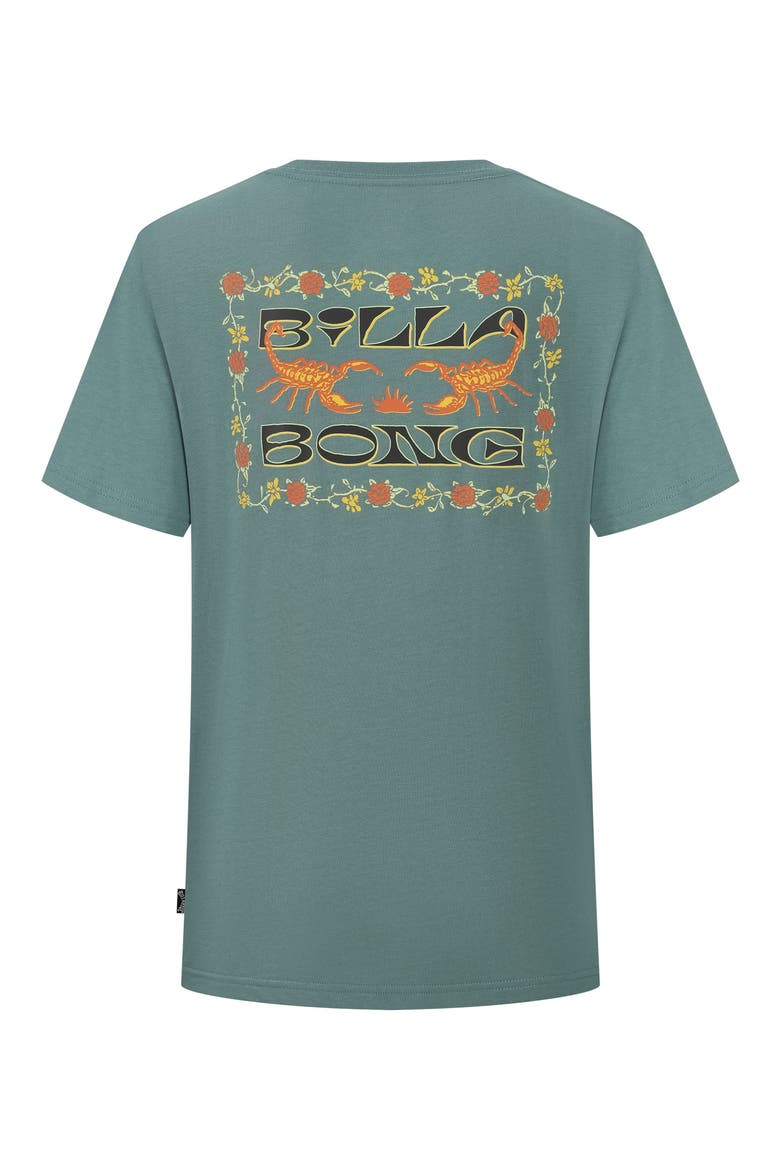 Kids' Sharp Scorpion Logo Graphic T-Shirt, Alternate, color, SAGEBRUSH