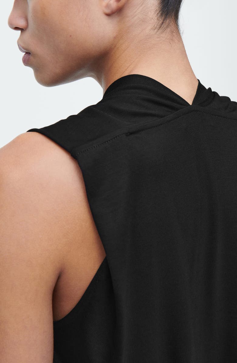 COS Draped V-Neck Sleeveless Top, Alternate, color,