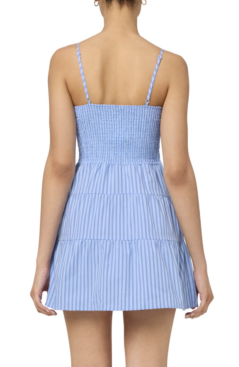 Florence by Mills Stripe Tiered Minidress, Alternate, color, Wind C Stripe