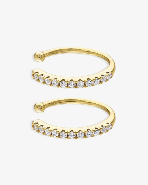 Set of 2 CZ Ear Cuffs