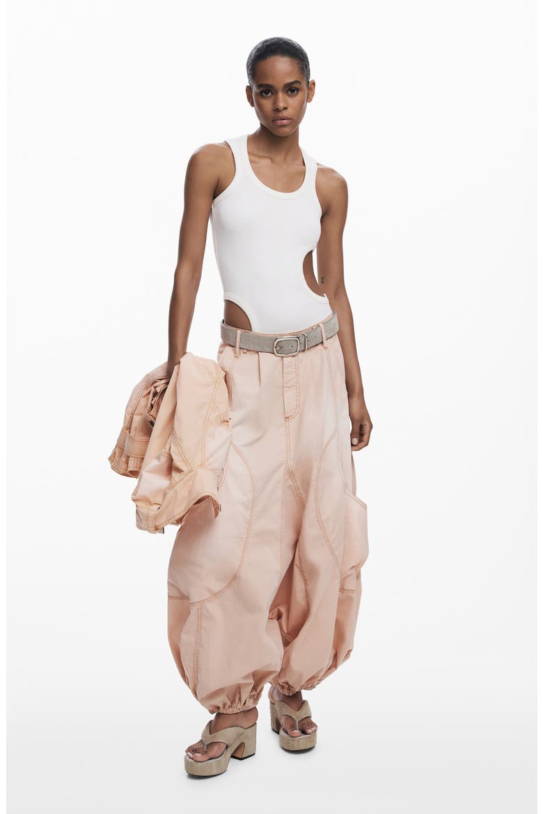 Sleeveless Cutout T-Shirt, Alternate, color, WHITE