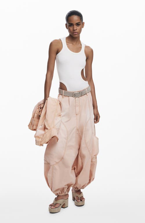 Desigual Sleeveless Cutout T-shirt In White
