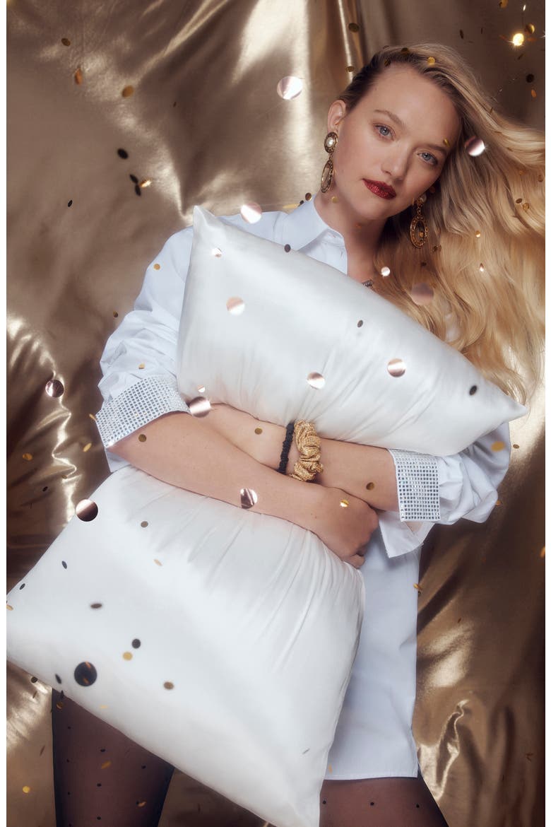 The Medusa Pure Silk Pillowcase & Scrunchies Set, Alternate, color, MEDUSA