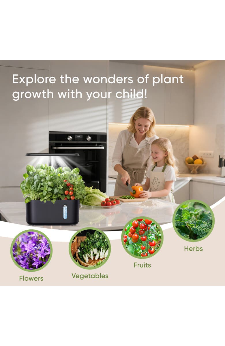 Sonicgrace Indoor Hydroponic Growing System, Alternate, color, Black