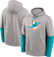 Nike Men's Nike Gray Miami Dolphins 2024 Sideline Club Pullover Hoodie