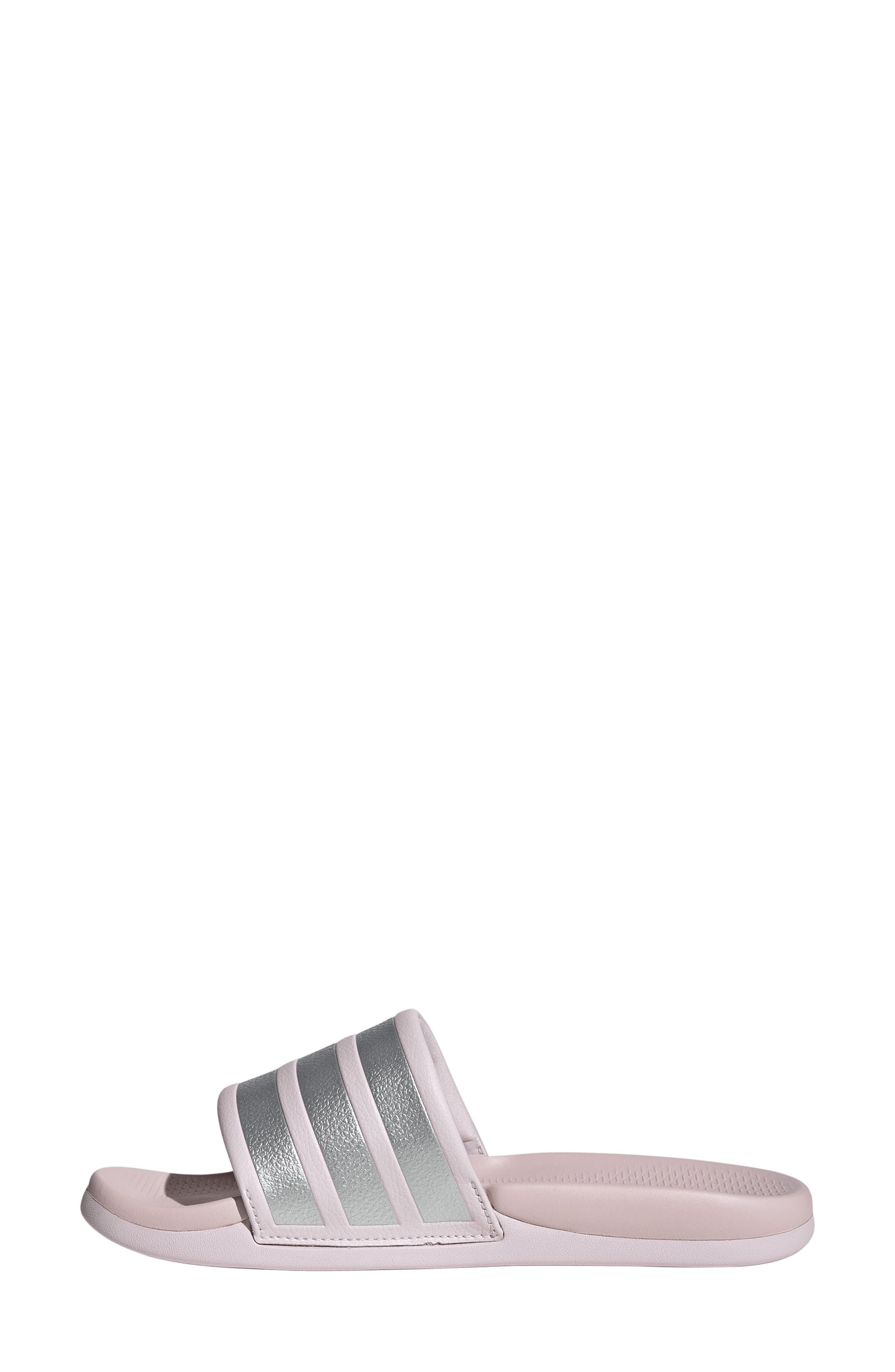 Adilette Comfort 2.0 Slide Sandal, Alternate, color, ALMOST PINK/ SILVER/ PINK