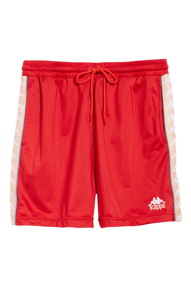 Kappa 222 Banda Cole Athletic Shorts, Alternate, color, RED/ PINK/ WHITE
