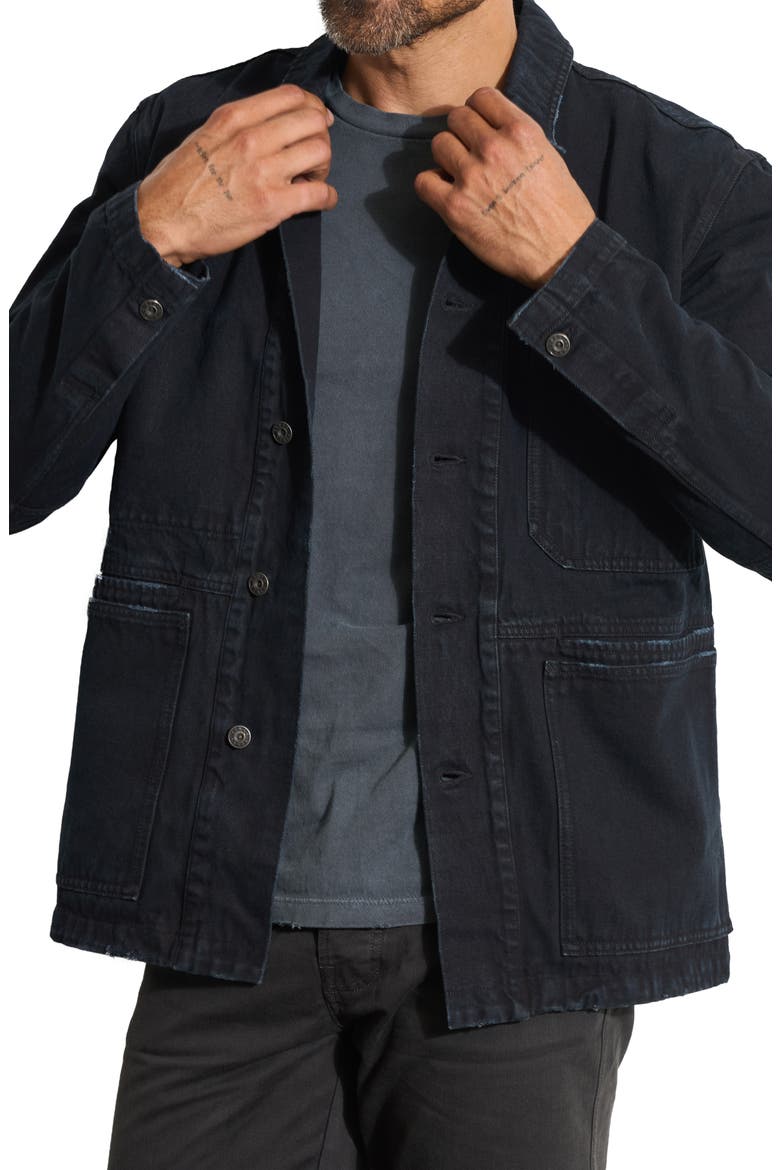 1955 Duncan Denim Chore Jacket, Alternate, color, OVERDYED BLACK