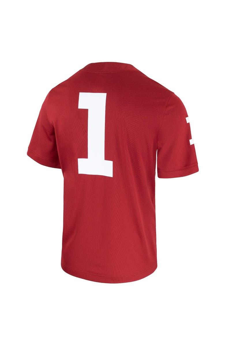 Nike Men's Nike #1 Cherry Temple Owls Football Jersey, Alternate, color,