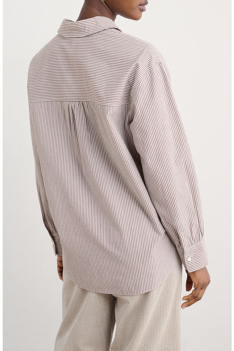Sea Path Oversize Organic Cotton Button-Up Shirt, Alternate, color, MINI SUNRISE ELDERBERRY