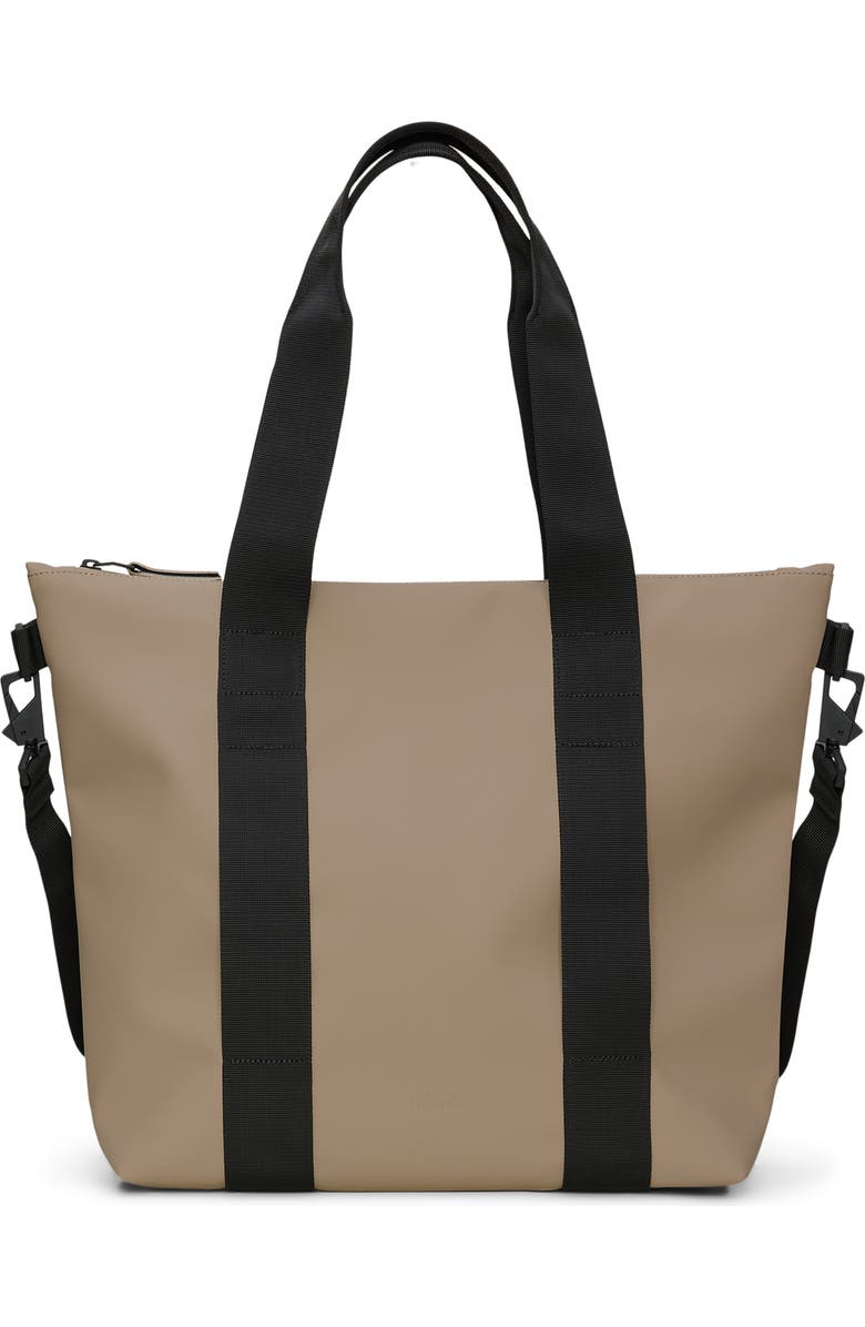 Rains Waterproof Mini Tote Bag, Main, color, Beige
