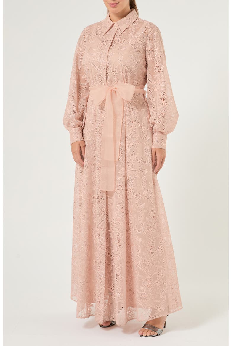 Paisley Embroidered Shirtdress, Main, color, SKIN