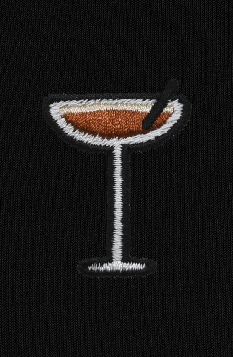 Dalix Coffee Martini Cropped Hoodie, Alternate, color, Black