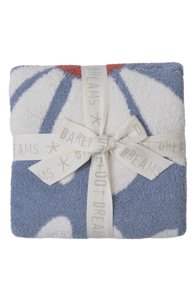 Barefoot Dreams<sup>®</sup> Daisy Jacquard CozyChic<sup>®</sup> Stroller Blanket, Alternate, color, Ocean Air Multi