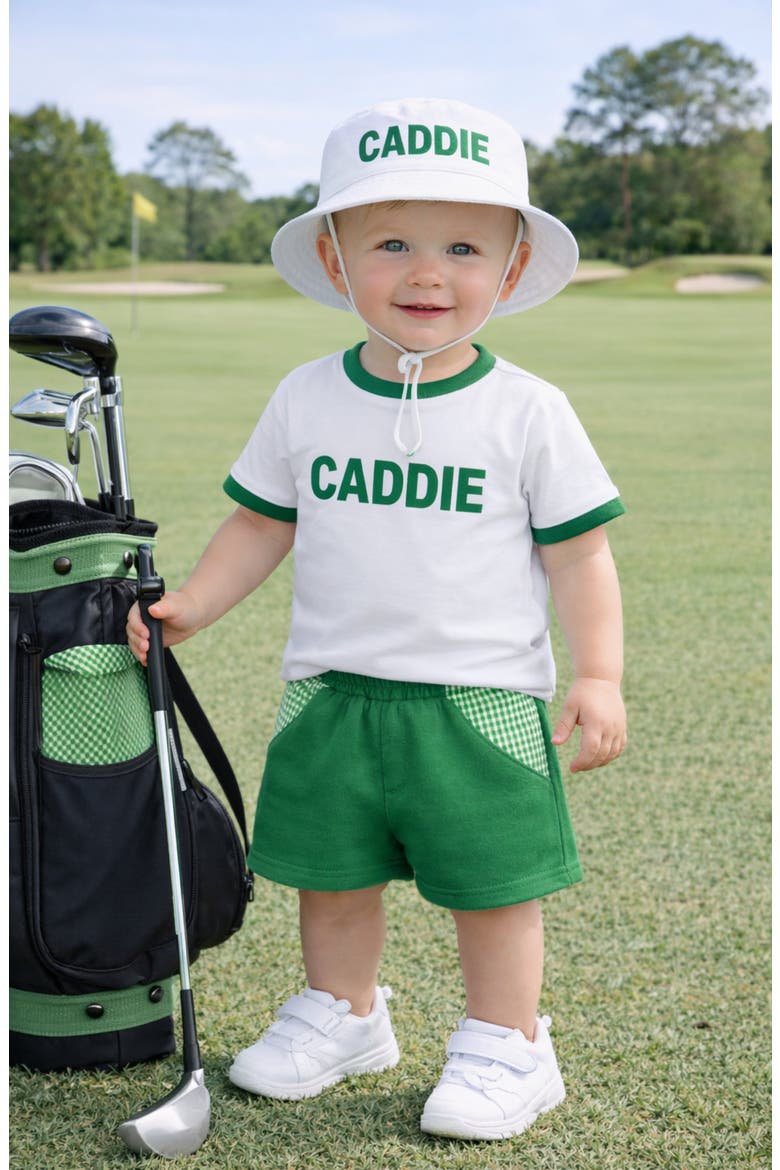 Caddie Bucket Hat, Alternate, color, White/Green
