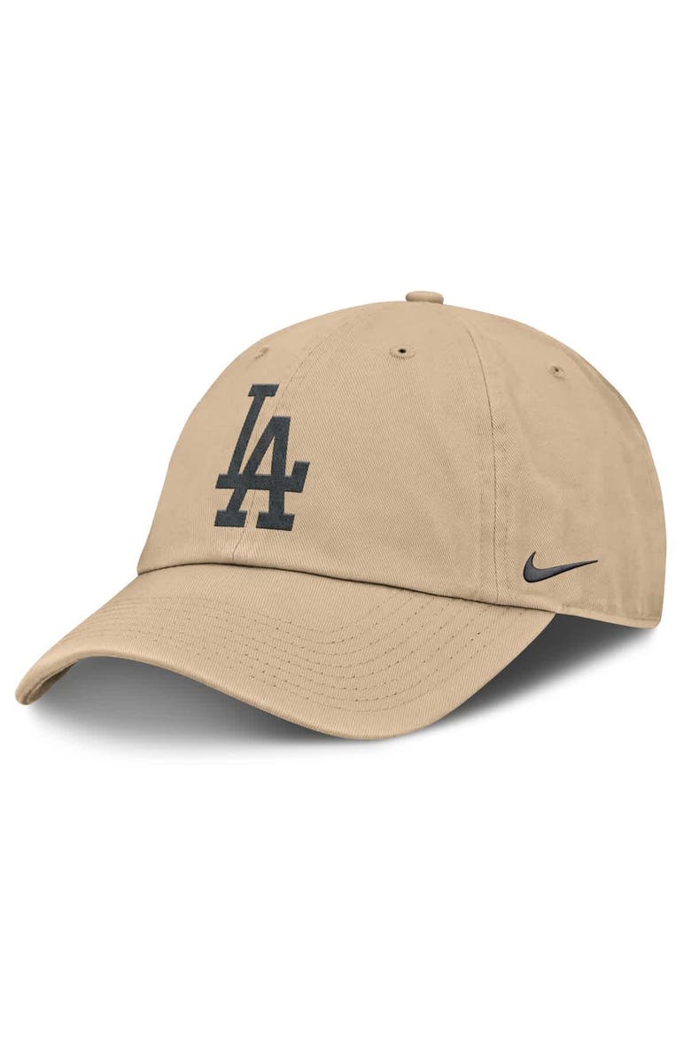 Nike Men's Nike Khaki Los Angeles Dodgers Club Adjustable Hat, Main, color, 