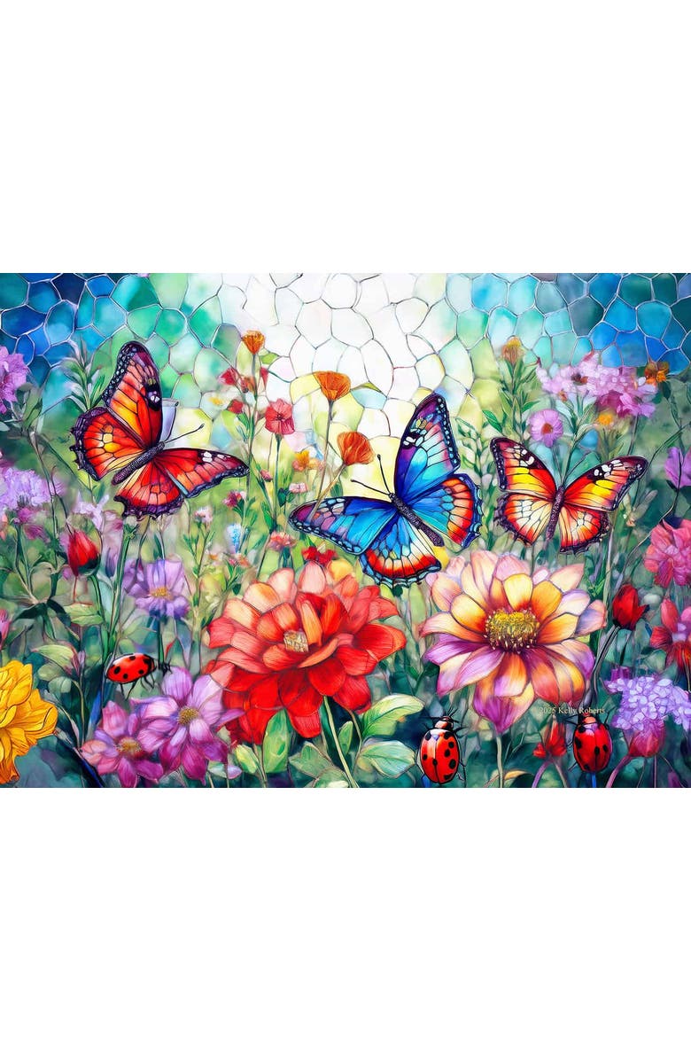 Sunsout Butterfly Frolic 500 piece Jigsaw Puzzle for Adults, Alternate, color, Multicolor