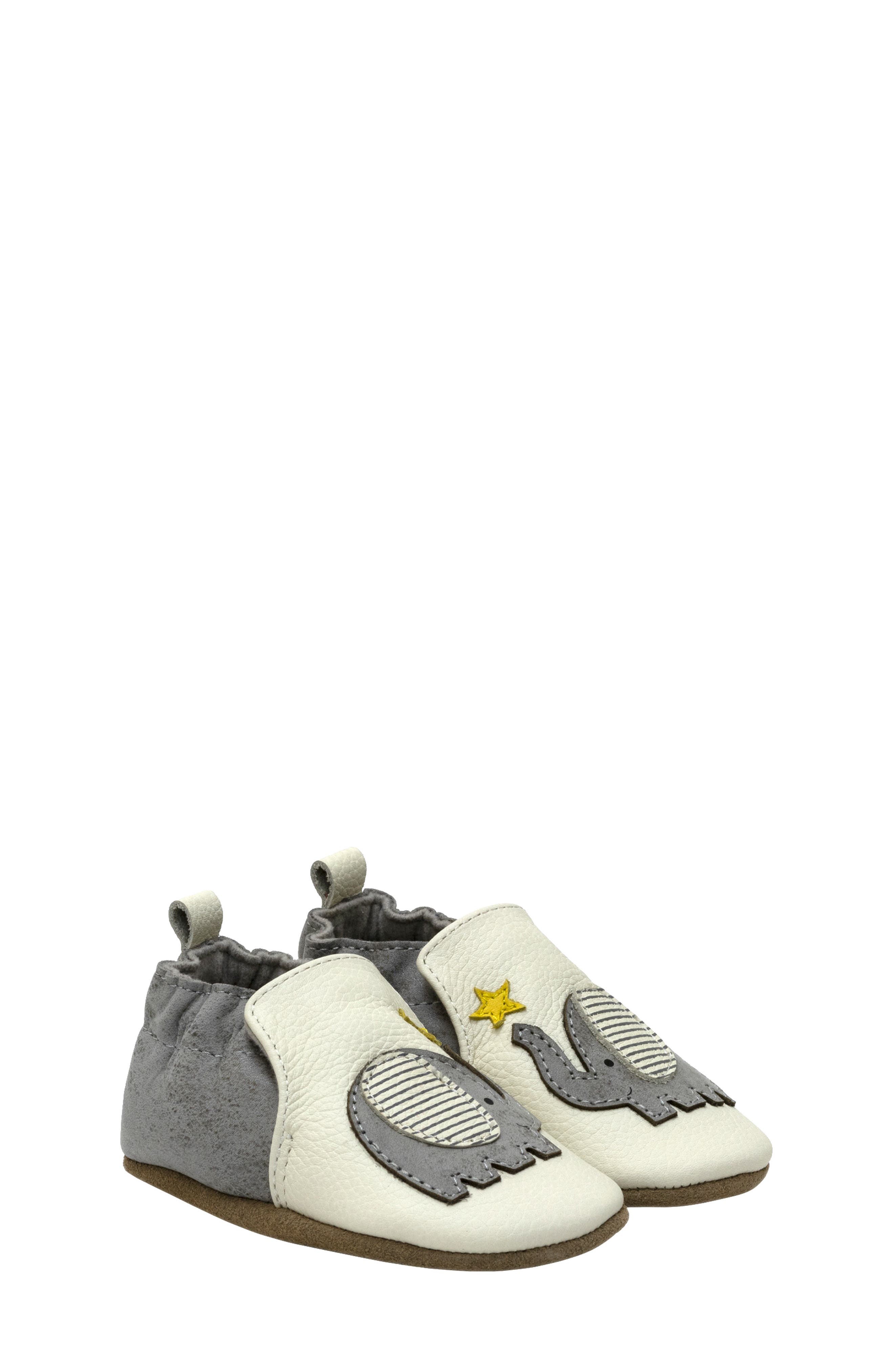 Robeez<sup>®</sup> x Crayola Color the World Shoe, Main, color, Ivory