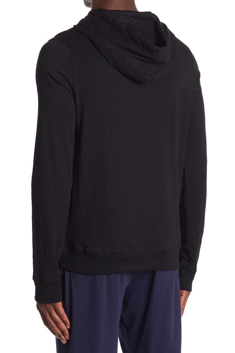 Super Soft Drawstring Hoodie, Alternate, color, BLACK