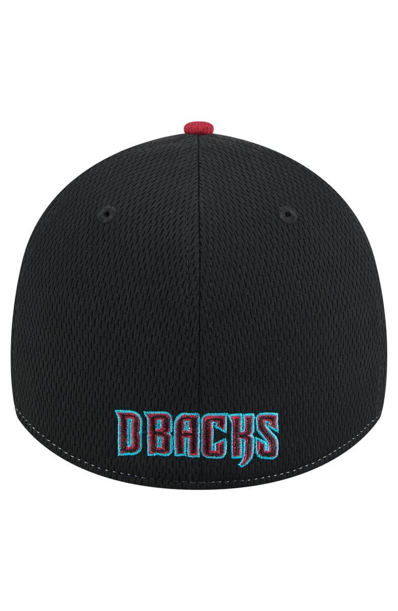 New Era Men's New Era Black/Red Arizona Diamondbacks 2025 MLB Clubhouse 39THIRTY Flex Hat, Alternate, color, Black